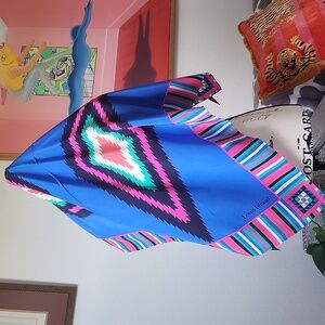 Louis Feraud Blue Multicolor Scarf